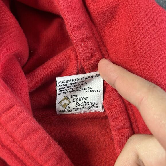 University Of Dayton Flyers Basketball Hoodie TCX Apparel Men’s XXL Red Y2K - Picture 7 of 8